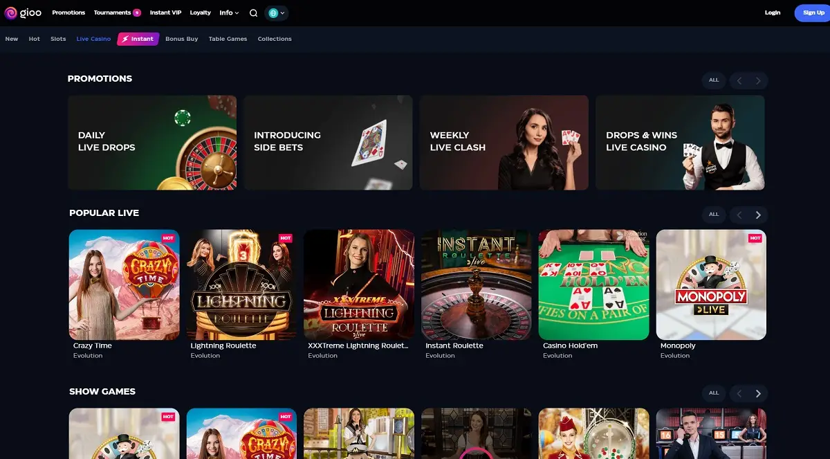 Live Casino gioo