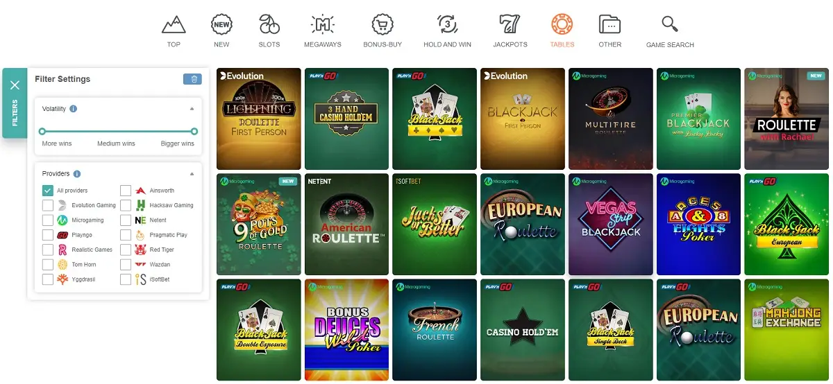 Table games Conquestador
