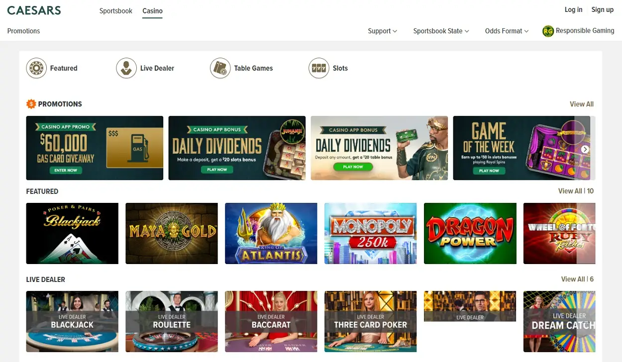 Caesars Online Casino