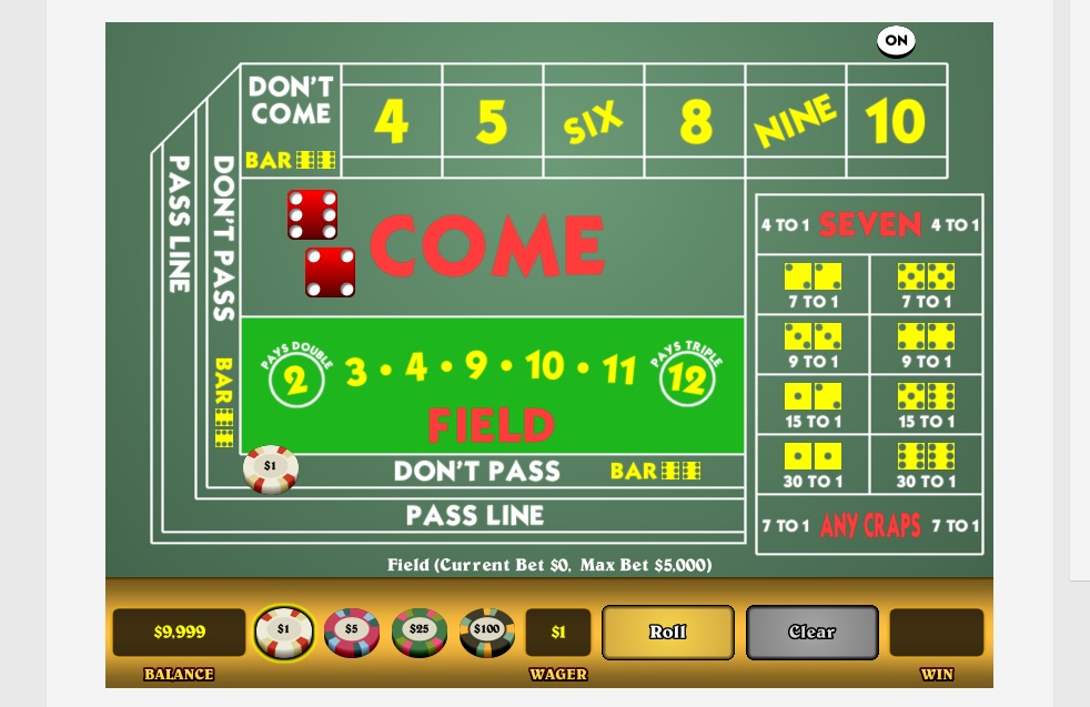 Online craps