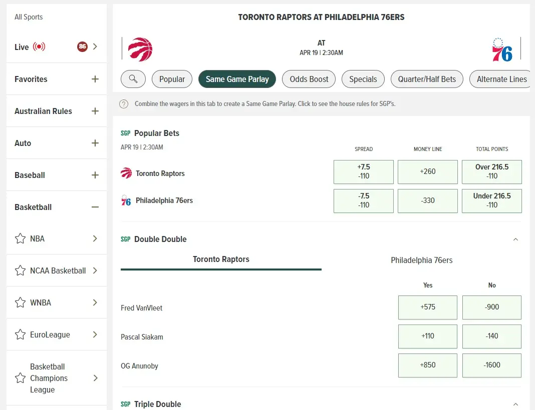 NBA betting