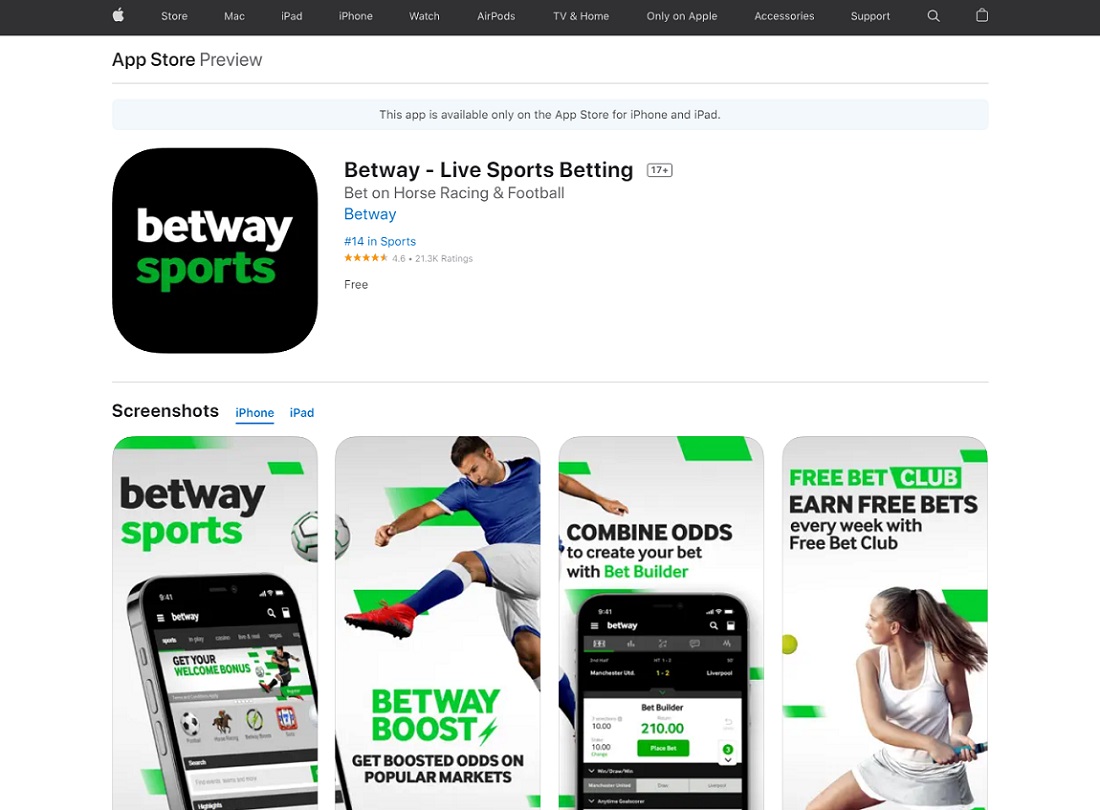 Betway App for iOS