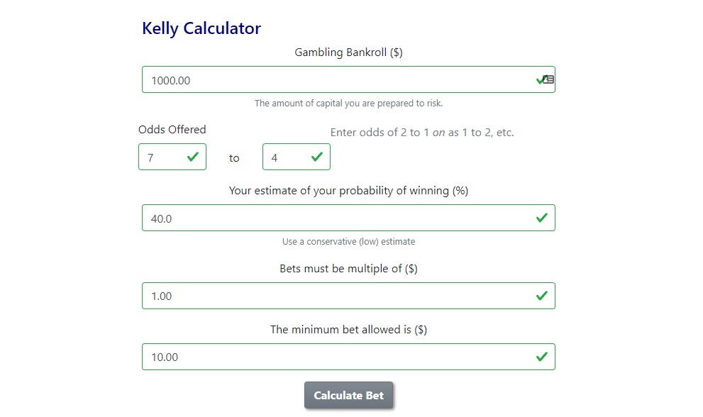 What is a betting calculator?