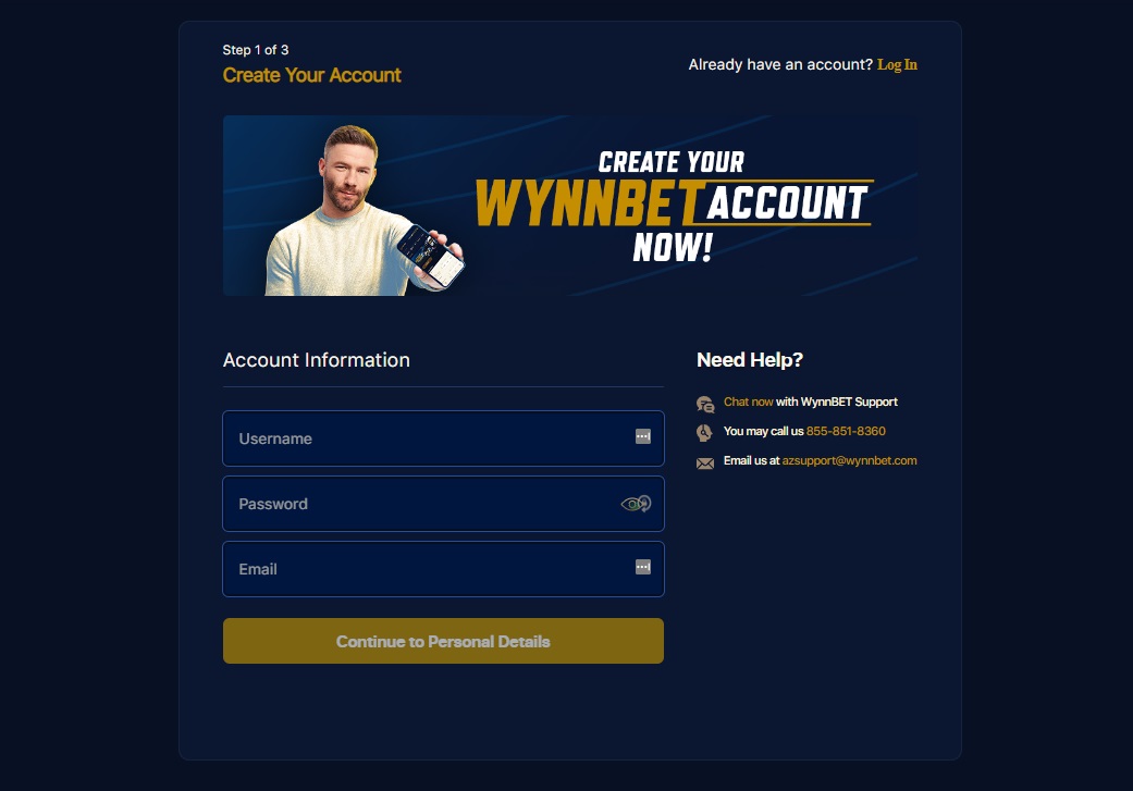 register at WynnBET