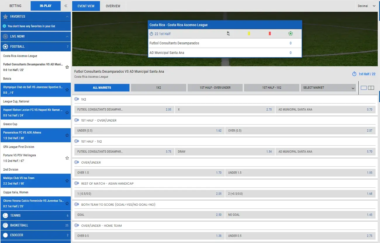 betting markets mr play
