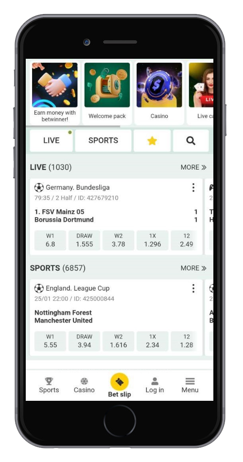 Betwinner mobile app review