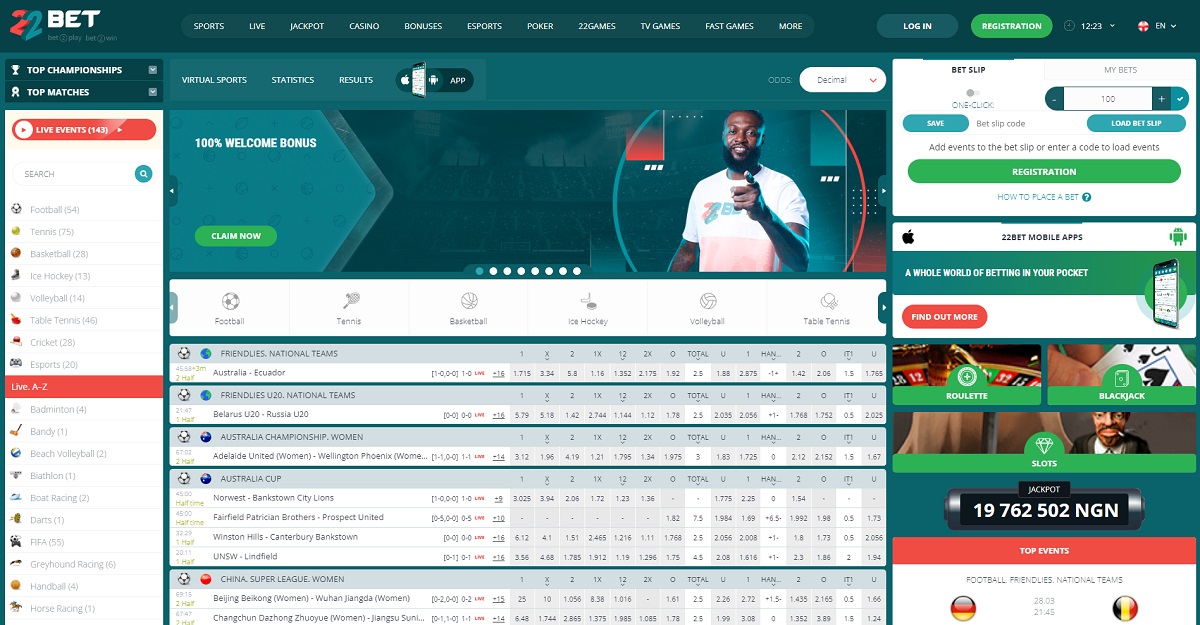 22bet.ng overview