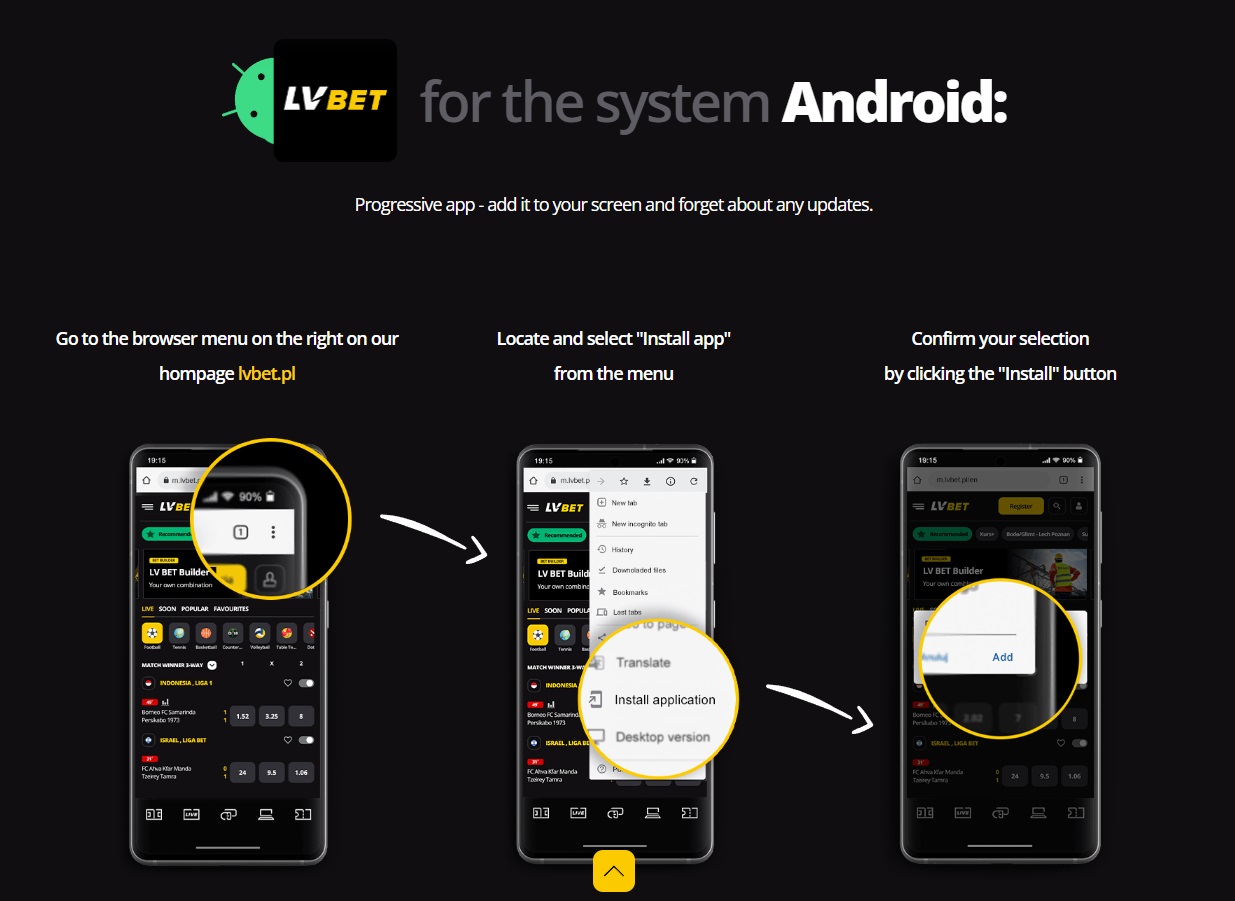 LVbet Mobile App for Android