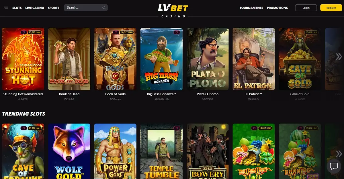 LVbet Casino Games
