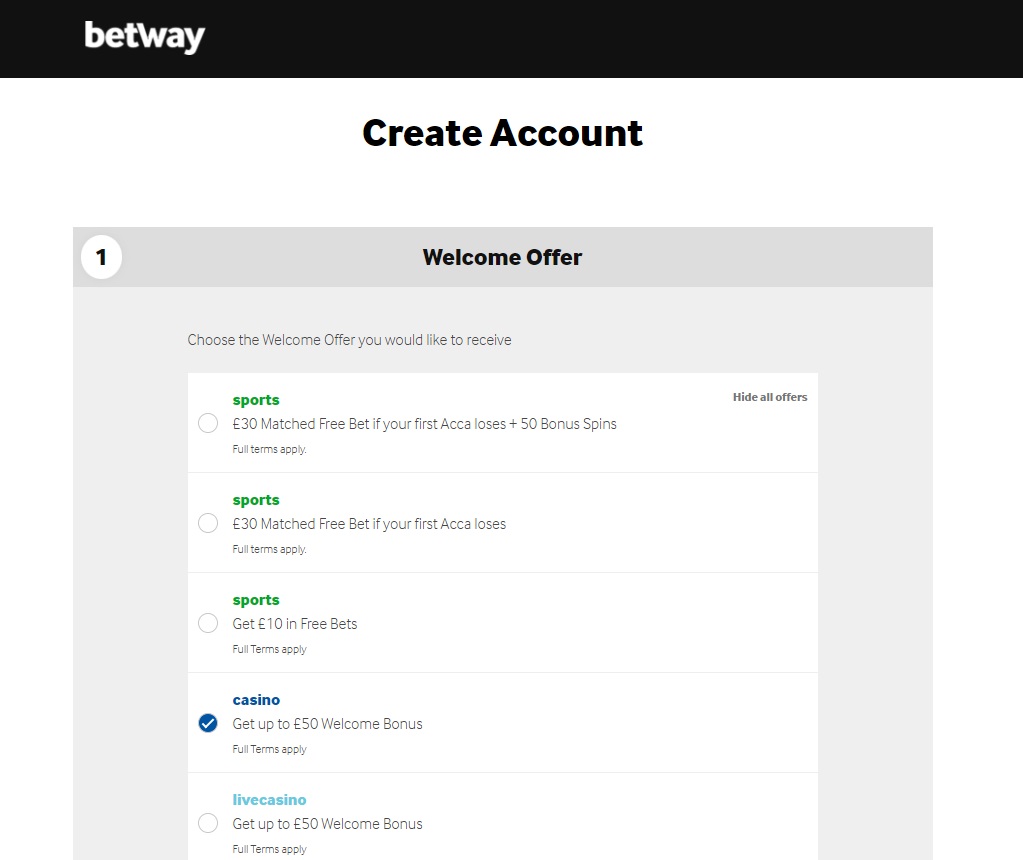 Bonuses and Promotions at Betway Casino