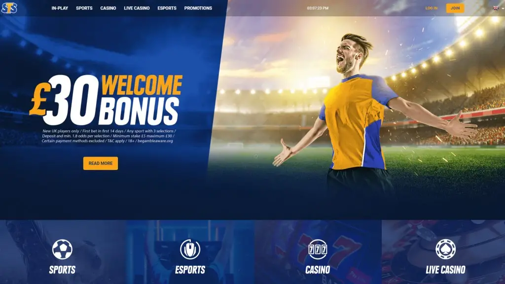 STSBet Home page
