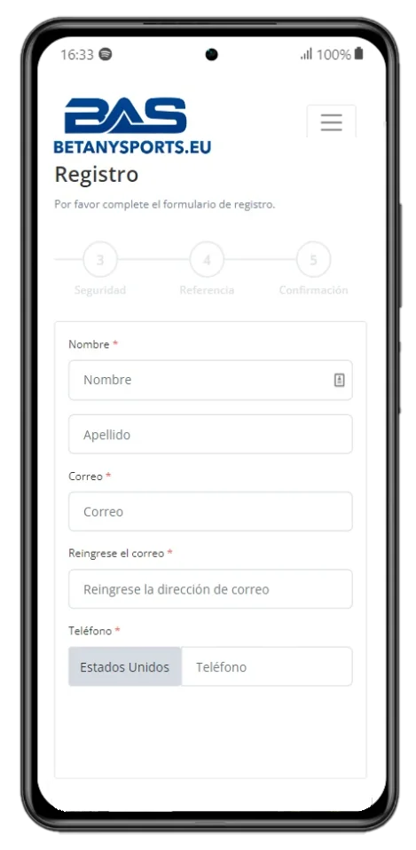 Registering a New Account on BetAnySports App