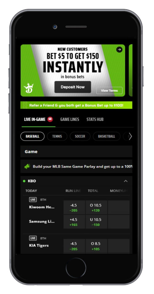 DraftKings Sportsbook App