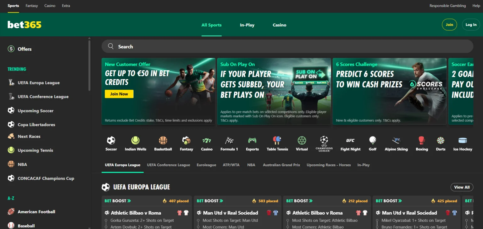 Bet365 UK Promo Page